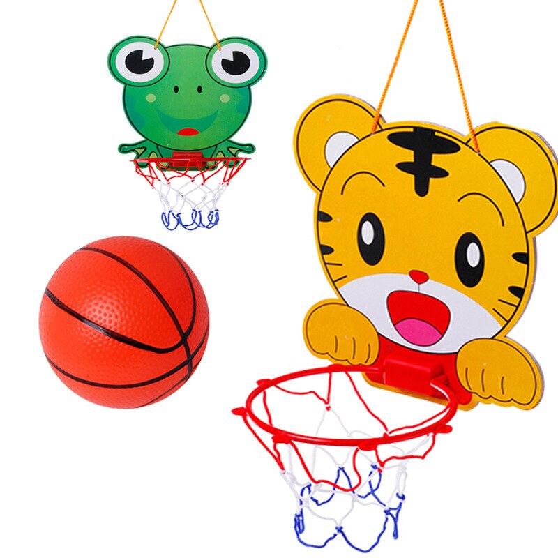 Canasta de baloncesto para niños, canasta de baloncesto de animales de dibujos animados, aro de baloncesto deportivo educativo para interiores y exteriores