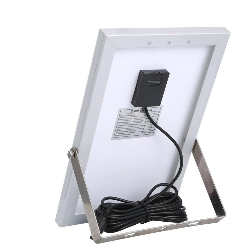 Solar Panel Garden LED Light Outdoor Waterproof Solar Panel LED Light Intelligent Stainless Steel Bracket LED Light