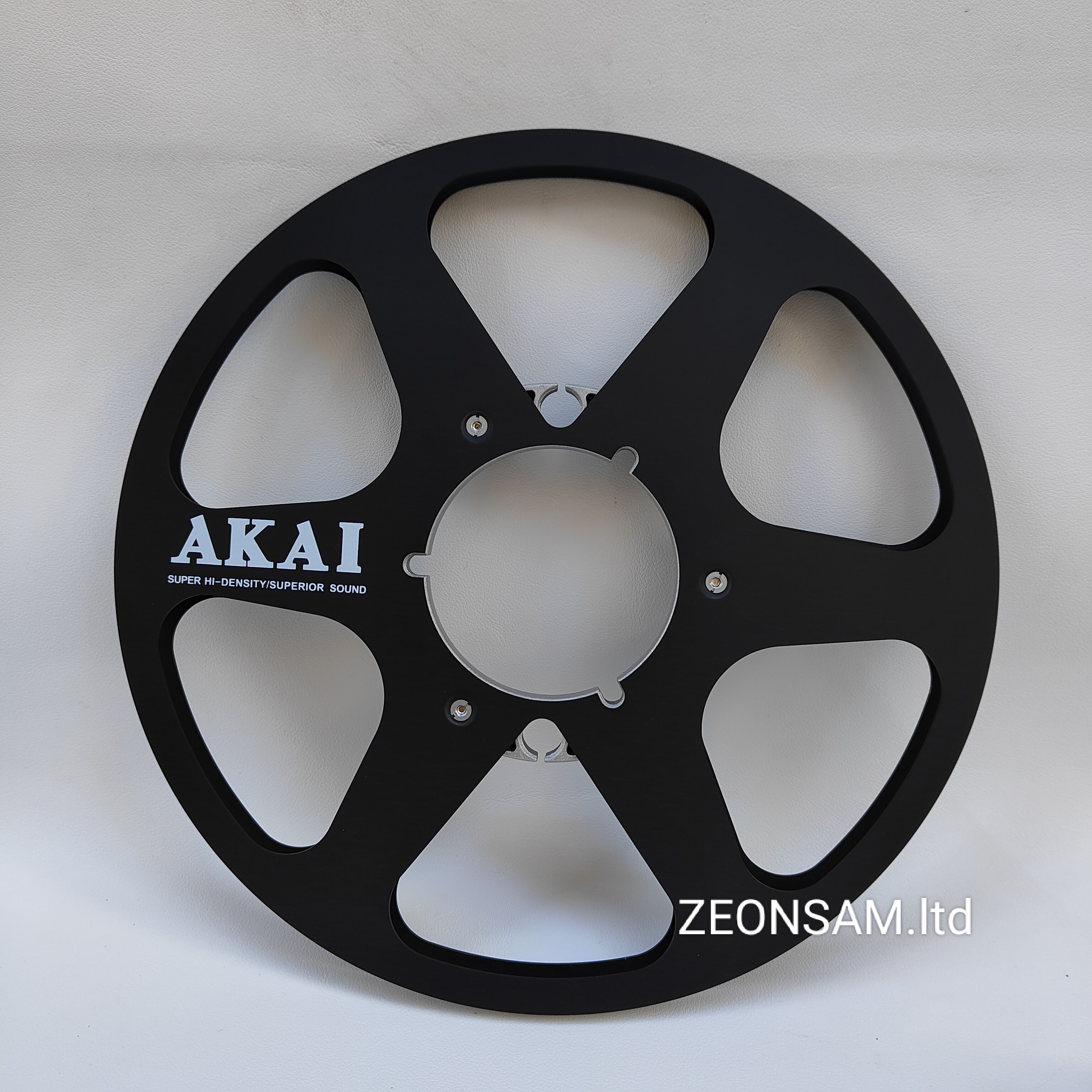 AKAI 10.5" X 1/4" Inch Empty Tape Reel Aluminum Reel to Reel Empty Take up Reel: black