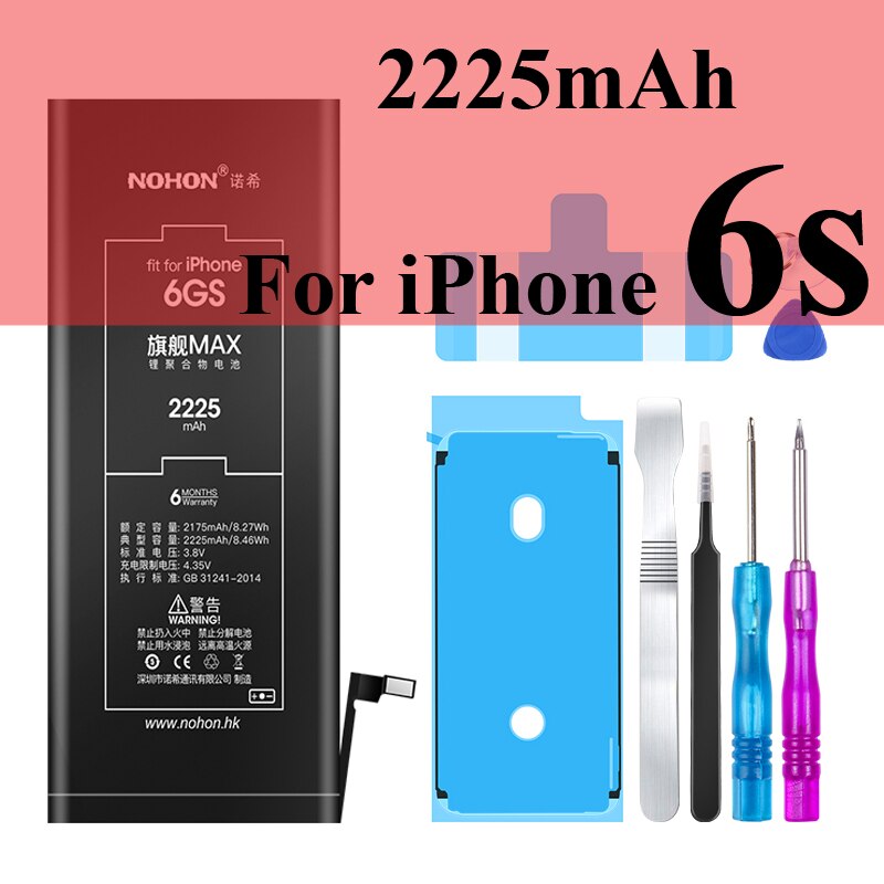 Nohon Batterie Für Apple iPhone 5S 5C 6 6s 7 8 Plus 6P 6sP 7P 8 P Li-polymer Batterien + Werkzeuge Für Apple iPhone 5S 5C 6 6s 7 8 Plus