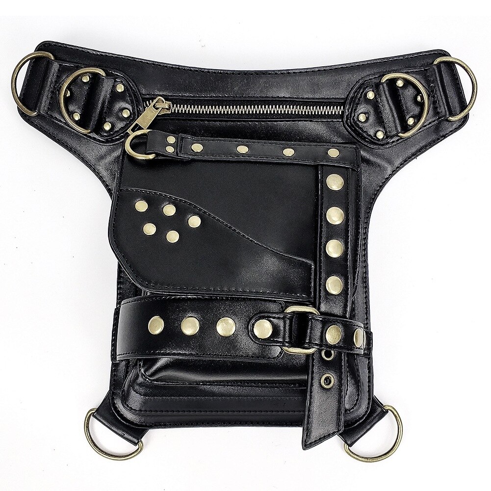 Vintage steampunk taske steam punk retro rock gothic ben taske goth skulder talje tasker pakker viktoriansk stil dame ben taske