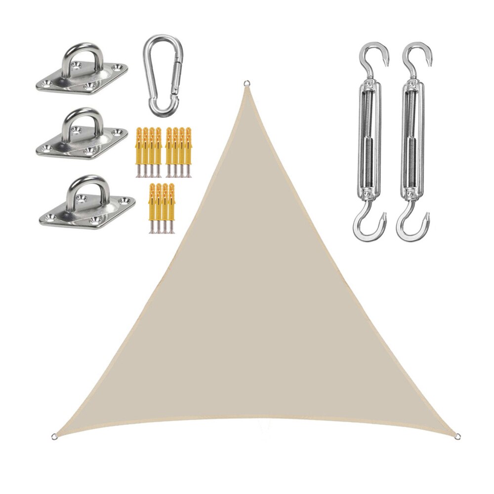 Shade Sail Awning Sunscreen Oxford Cloth Patio Durable 3 Meter Garden Reasonable Windproof Tear-resistant Triangle Sunshade