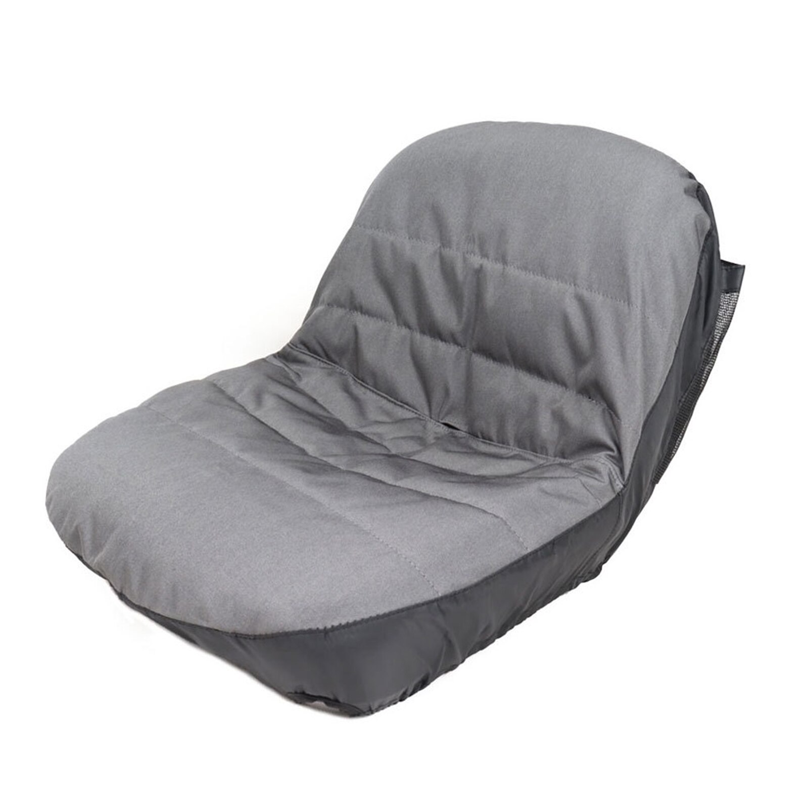 Lawn Mower Seat Cover Tractor Seat Cover Heavy Duty Padded 600D Oxford Material Grey