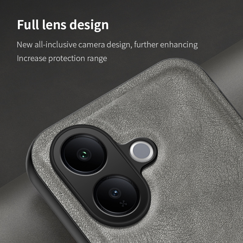 For Vivo V60 Lite 5G Back Cover Skin Feel Shockproof Magnetic Phone PU Leather Case Soft For Vivo V60 Lite