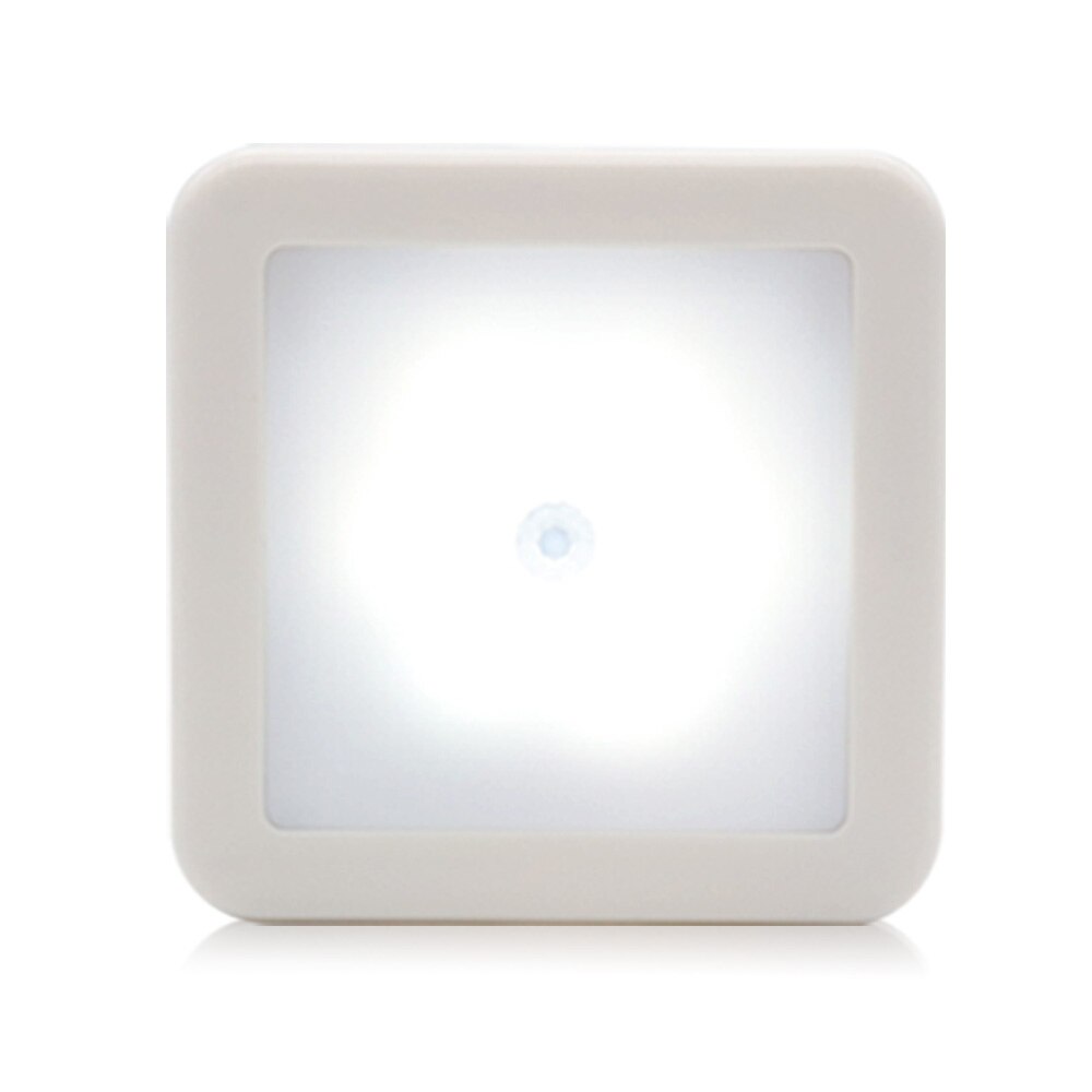Led nattlys med smart bevegelsessensor batteristrøm, egnet for baby nattbordslampe kjøkken soverom korridor bad toalett: Hvit