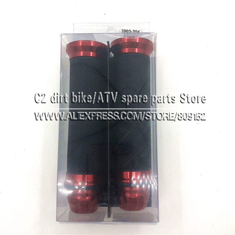 Motorcycle grips hand rubber pedal biker scooter handlebar modified throttle turn Grip Settle Handle Grips: Red with Box