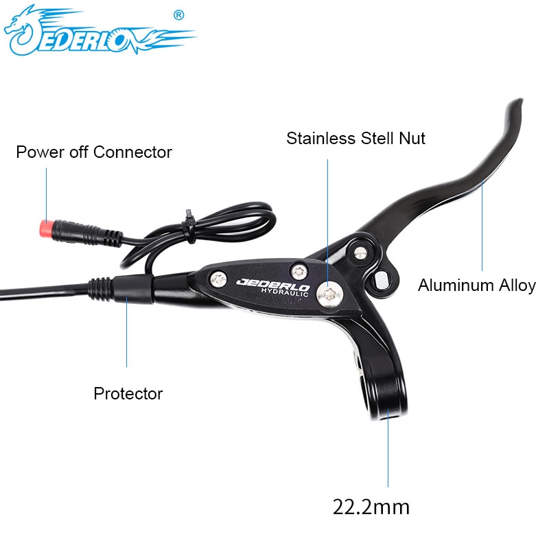 E-Bike MTB Hydraulic Disc brake Set Aluminum Alloy Electric bike scooter Power Control Shifter cut power off Bicycle Brakes