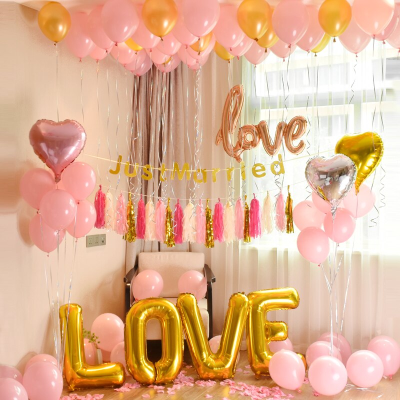 China Fabrikant Verjaardag Kerst Gelukkig Nieuwjaar Goud Brief Folie Ballon Materiaal I Love U Kids Baby Feestartikelen 32"