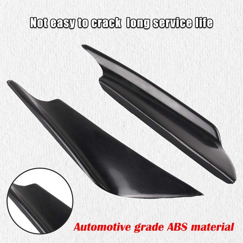 Parachoques delantero de coche Canard, divisor, Canards, Exterior, 4 Uds.