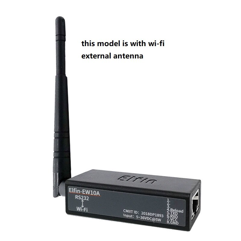 EW10A 5-36V Drahtlose Netzwerkgeräte Modbus TPC IP-Funktion RJ45 RS232 zu WIFI seriell Server elfenhaft-EW10-0