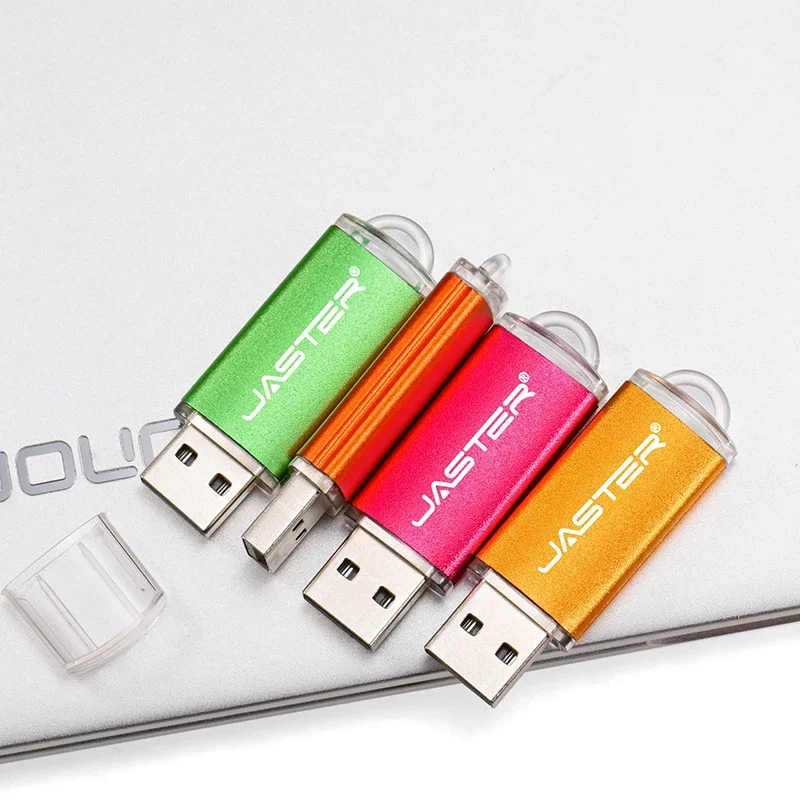 JASTER Niestandardowe logo Pendrive 4GB Mini pamięć flash USB 8GB Bezpłatny brelok do kluczy Pamięć USB 16GB Prezent biznesowy Dysk U 32GB Prezent pożegnalny