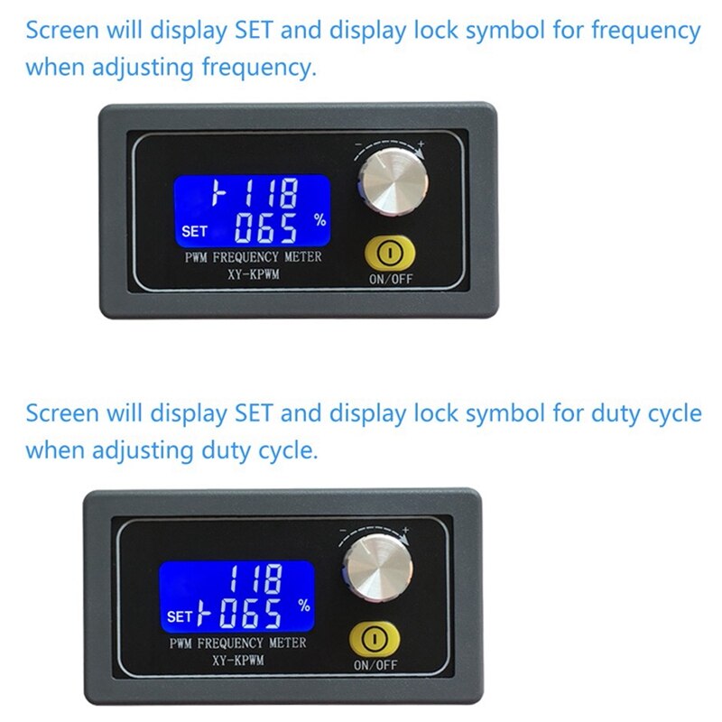 Hho-pwm pulsfrekvens driftcykel justerbar fyrkantig signalgeneratormodul 1hz-150 khz signalgenerator lcd-display