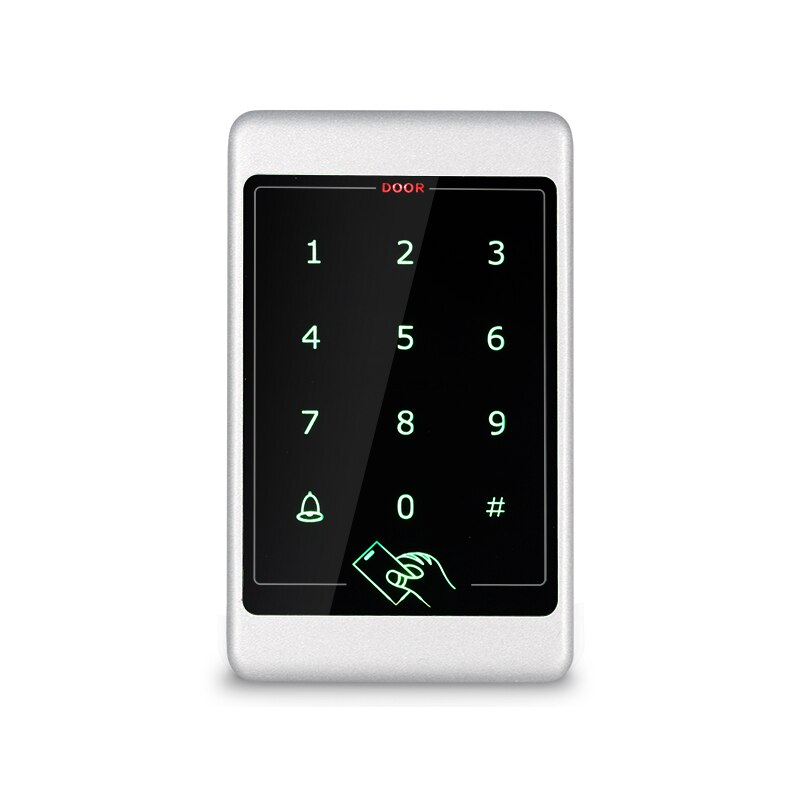 Waterproof metal Access Control System Outdoor RFID Keypad WG26 Access Controller Reader for Home office: Silver