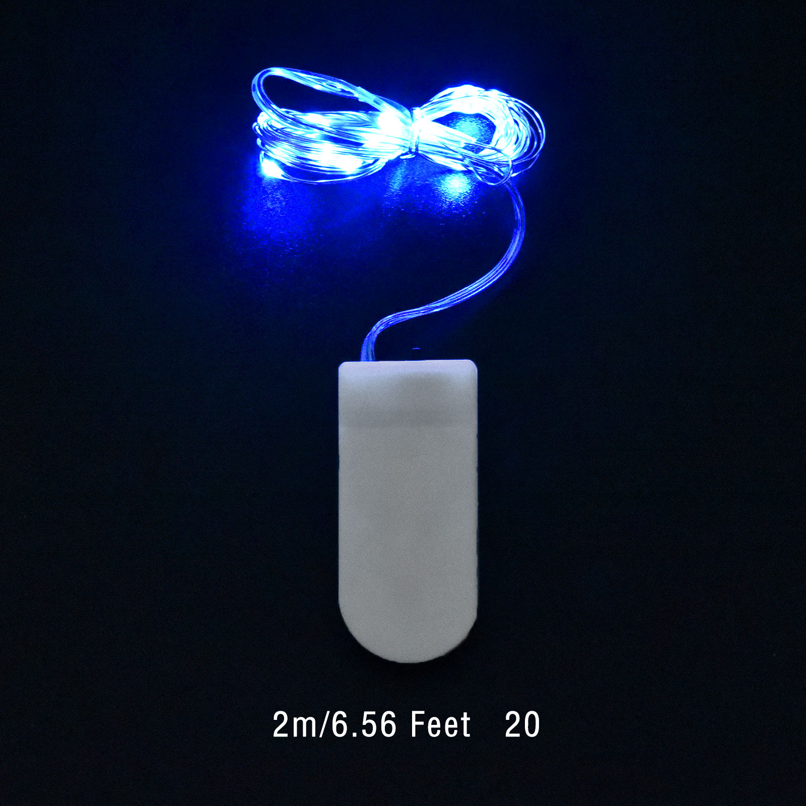 Guirlande lumineuse LED en fil de cuivre, 1/2/3M, étanche, batterie, pour bricolage, résine époxy, outils de moule, décoration de fête de noël et de mariage: Or