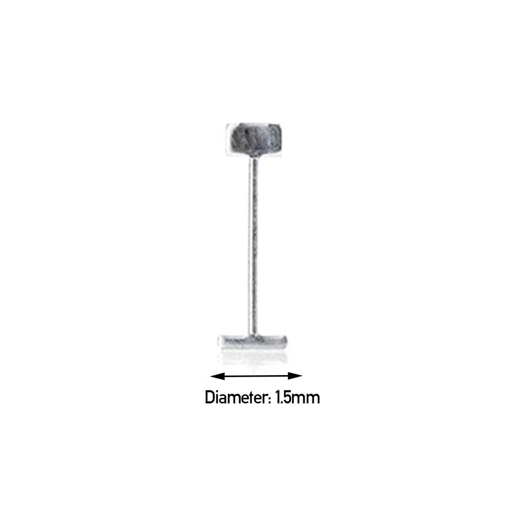 100pcs T-shaped Steel Needle Alignment Tile Leveling Wedges Tile Spacers System Flat Ceramic Leveler For Floor Wall Construction