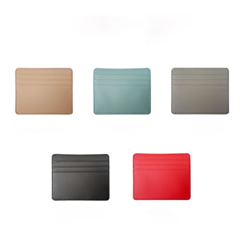 1PC PU Leder 4 Schlüssel Karte fallen Geschäft Dünne Karte Halfter Männer Frauen Kredit Reisepass Karte Tasche Ich würde Reisepass karte Brieftaschen