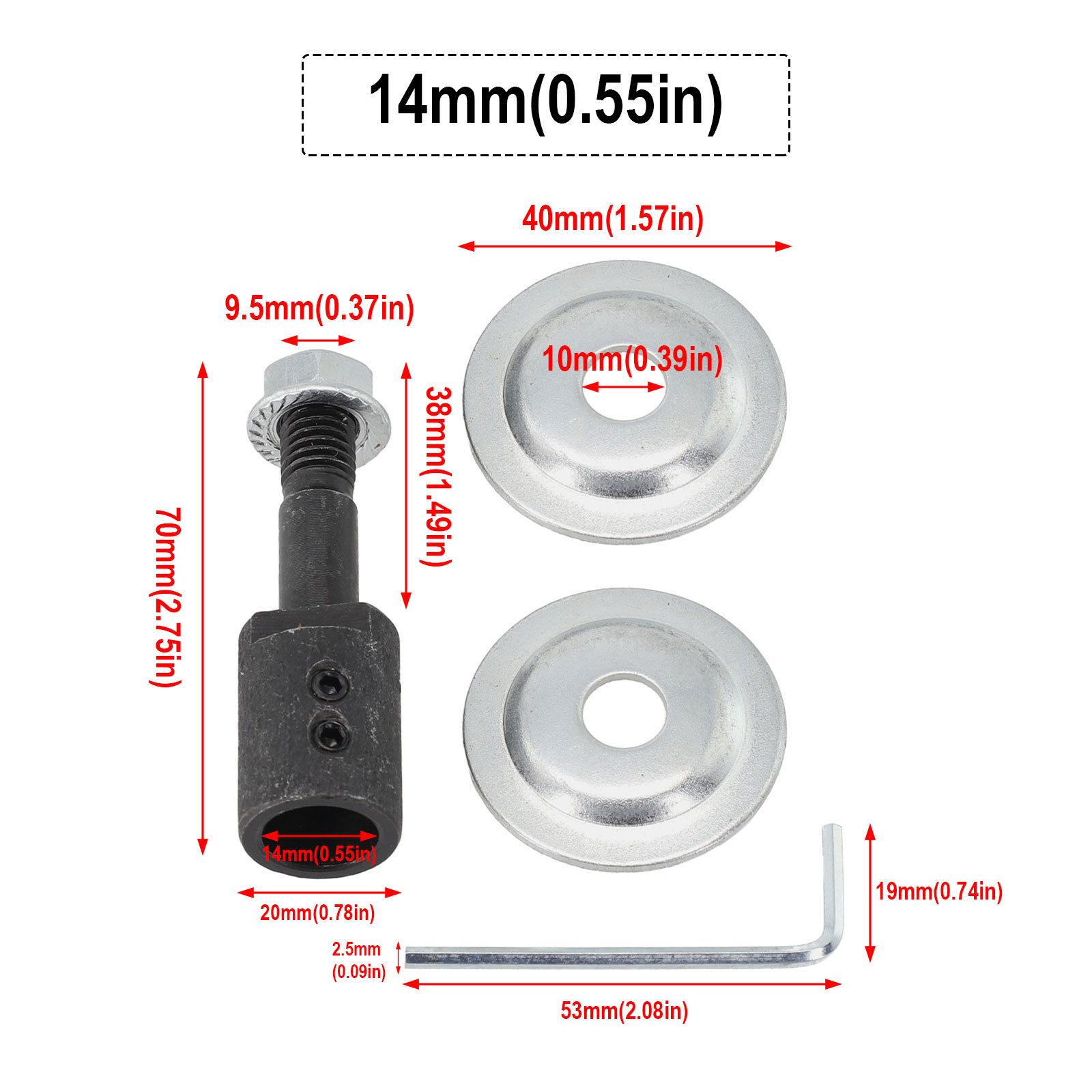 Spindel Adapter 5-16mm Welle Motor- Bank Schleifer Schleifen Rad Pleuel Für Polieren Maschine Zubehör: Licht Gelb