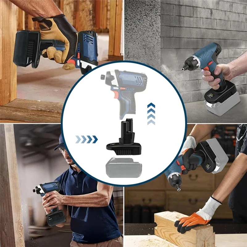 BHBD-Li- Akku-Elektrowerkzeuge für 18-V-Akku-Adapter, umwandelbar in einen 12-V-Akku-Adapter für