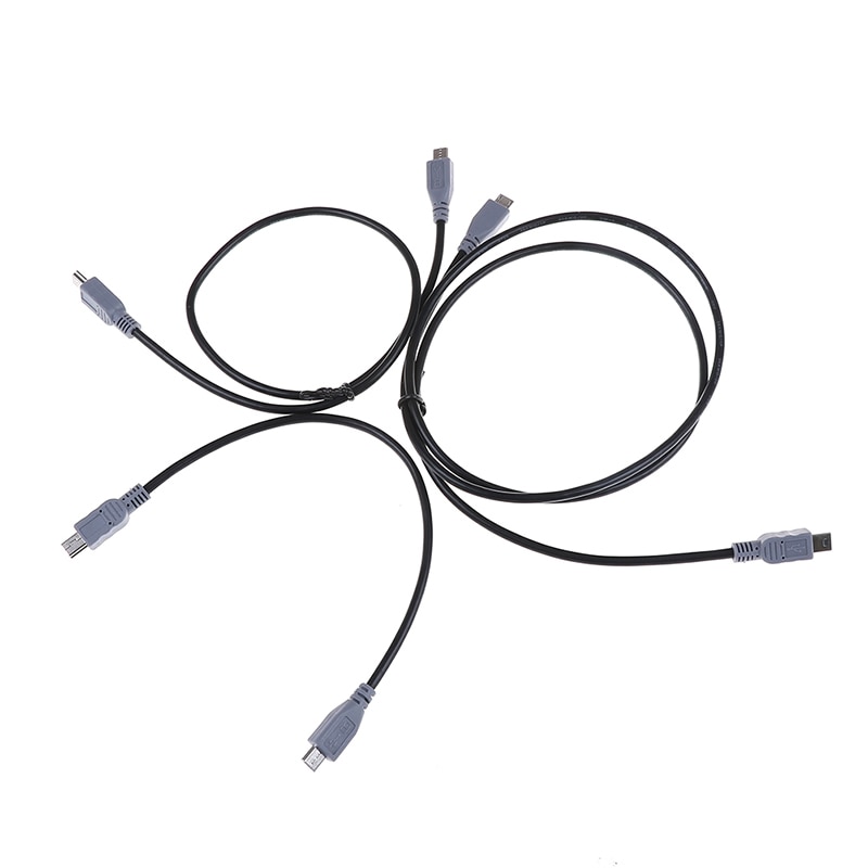 1pc 25/50/100cm Mini USB Type B Male To Micro B Male 5 Pin Converter OTG Adapter Lead Data Cable