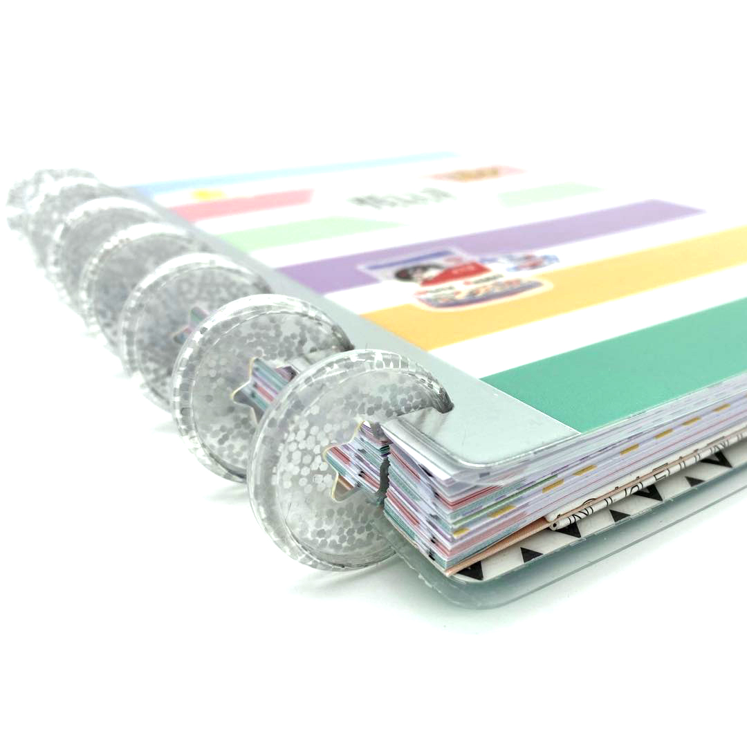 Binder-accesorios de plástico para encuadernación, hebilla de 12 piezas, 27mm, agujero De Seta para Notebook, Binder A4