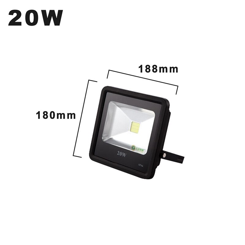 10W 20W 30W 50W 100W LED Flood Lights IP65 Waterproof Exterior Wall Lights AC220V Floodlight For Billboard Stadium Illumination: 20W / Warm White