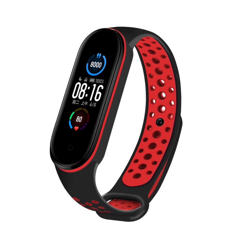 soft Silicone Bracelet for Xiaomi Mi Band 5 Strap Sport watch Silicone wrist strap For xiaomi mi band 5 bracelet Miband 5 strap