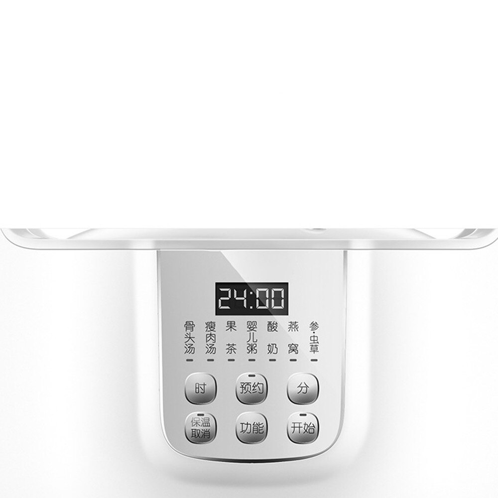 Electric stew pot white porcelain water-proof bird's nest stew pot