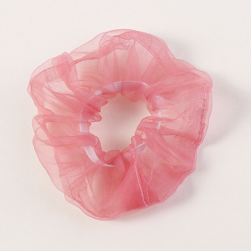 Oversized Hair Scrunchies For Women Solid Organza Scrunchie Hair Rubber Bands Elastic Hair Ties Accessories Ponytail Holder: A3