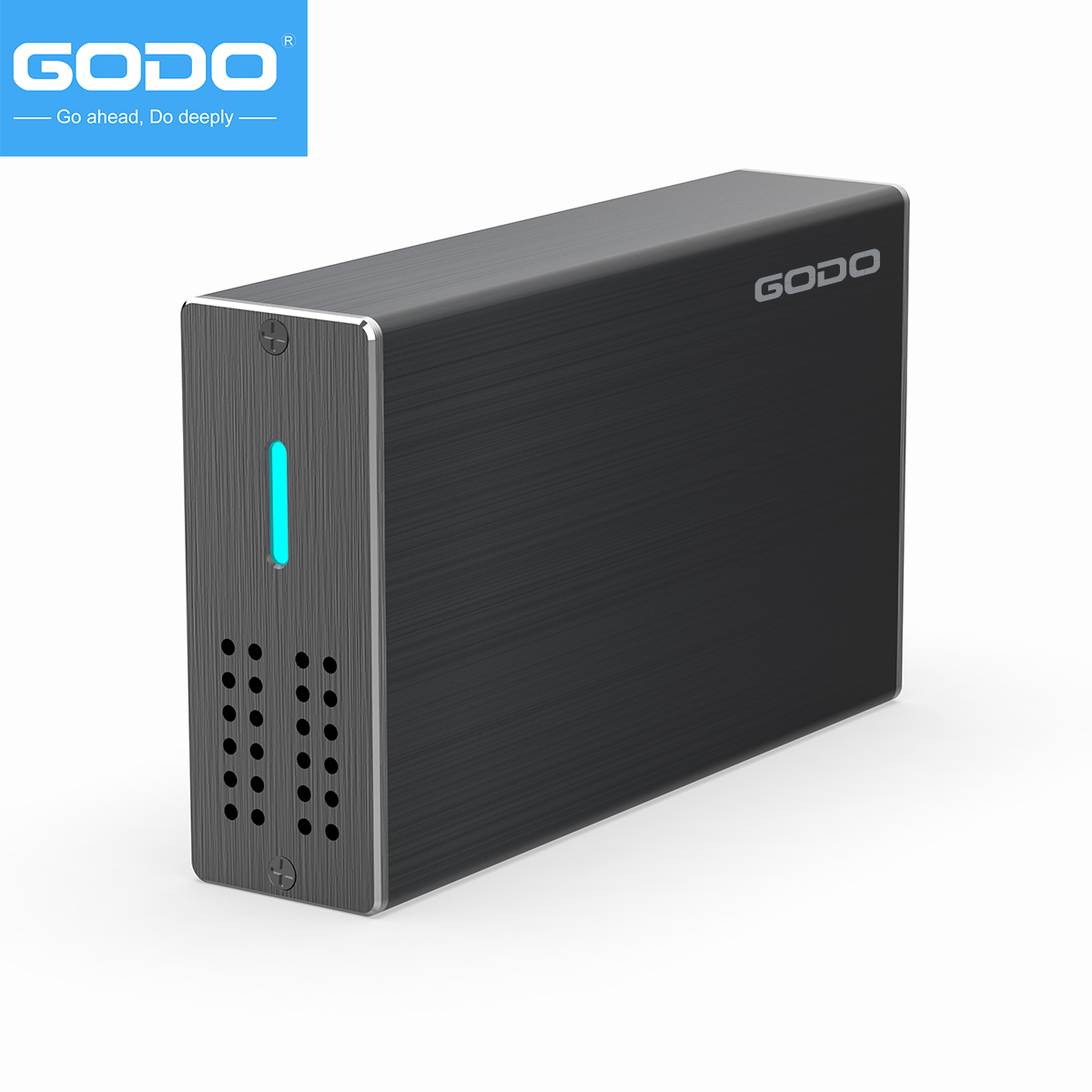 GODO 2,5 Zoll Dual Bay RAID Festplattengehäuse USB3.0 auf 2,5 Zoll SATA I/II/III HDDs SSDs RAID Externes Gehäuse unterstützt UASP: Default Title
