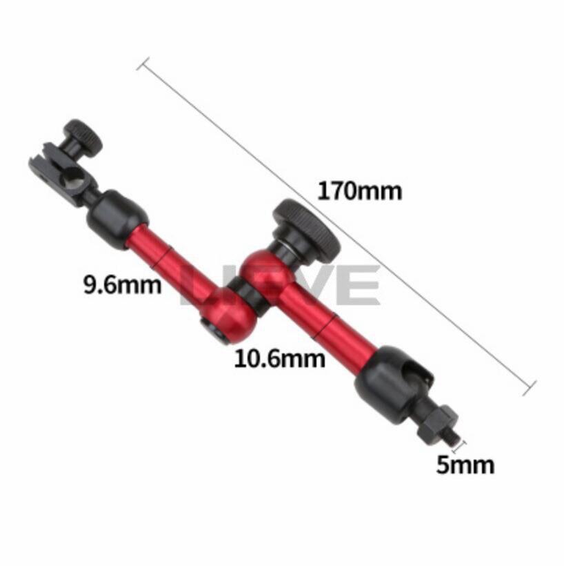 Dial Indicator +big universal Magnetic Stand Base Holder 0.8mm Dial /10MM dial Test Comparator For Equipment Calibration: Bracket 1
