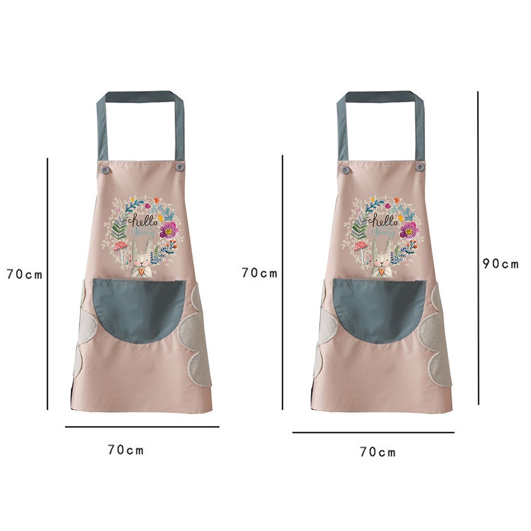 Waterproof Kitchen Apron Chef BBQ Cooking Baking Apron With Big Pocket For Women Work Apron BBQ Or Picnic