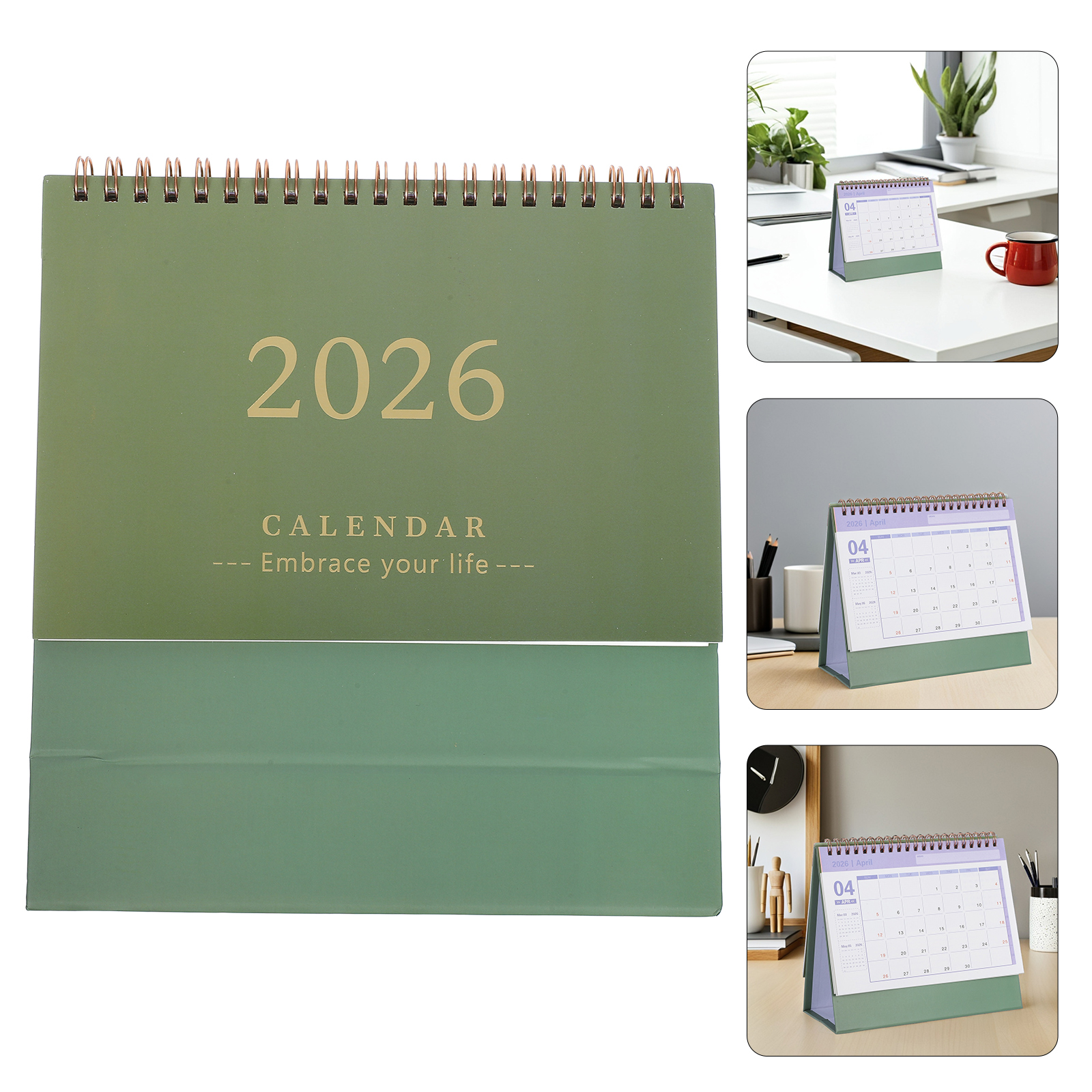 Desk Calendar Small Desktop Calendars Table Daily Notepad Pocket Planner Decorative Month Work Calendar Planner: Pink