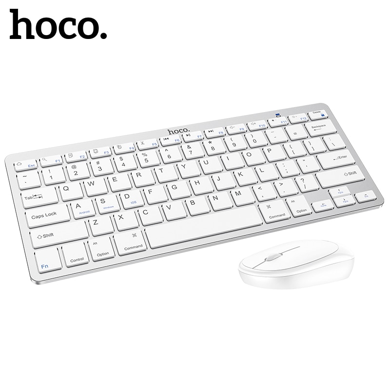 HOCO wireless keyboard and Mouse Protable Mini Keyboard Mouse Combo Set 2.4 Ghz stable connection For Notebook Laptop Mac PC