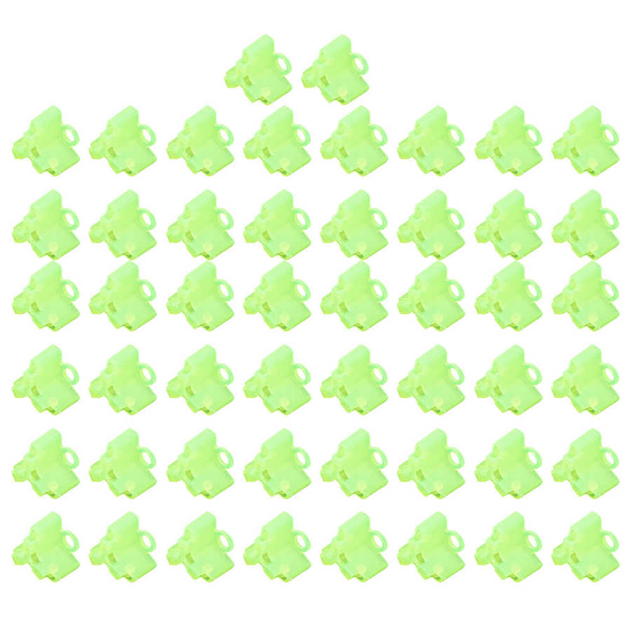 50Pcs Triple Haak Covers Lichtgewicht Accessoires Met Slots Mouwen Tool Protector Caps Vissen Out Haak Cover Veiligheid Treble