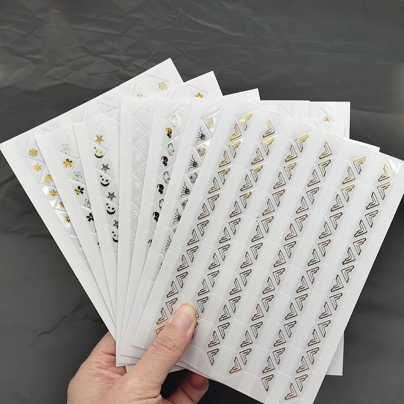 8 Vellen Papier Hoek Stickers Pvc Transparante Goud Voor Fotoalbums Frame Decoratie Scrapbooking Album Sticker Accessoires