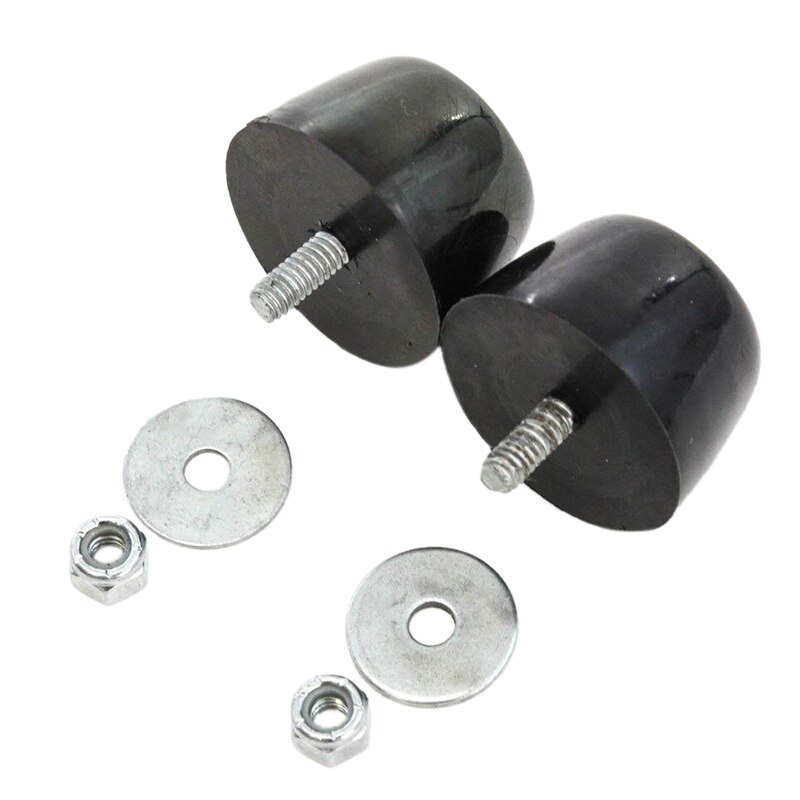 2 stuks voor jeep wrangler  jk 1987 zwarte rubberen bumperkussen motorkapstootblok