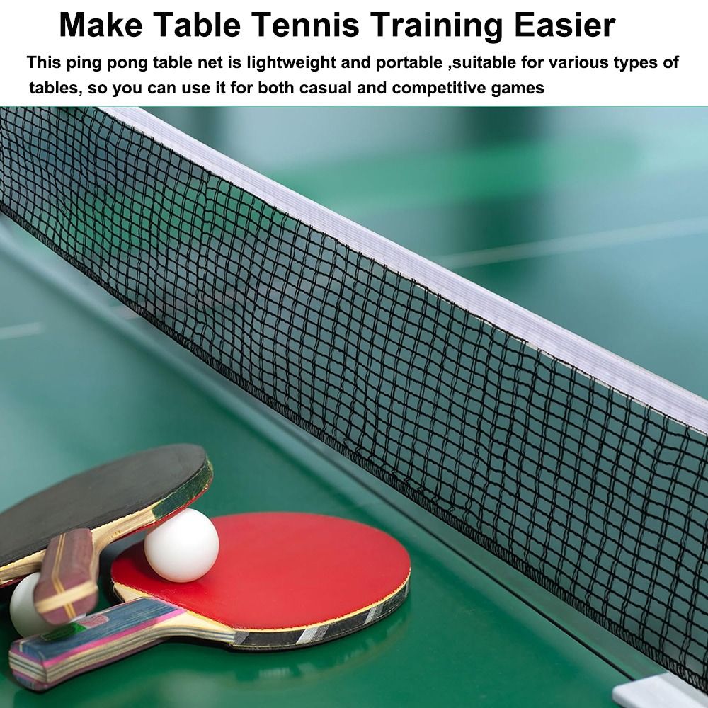 Einziehbares Tischtennis netz Tisch gitter Kunststoff starkes Netz tragbares Netz Kit Netz Rack ersetzen Kit Tischtennis Spielgeräte