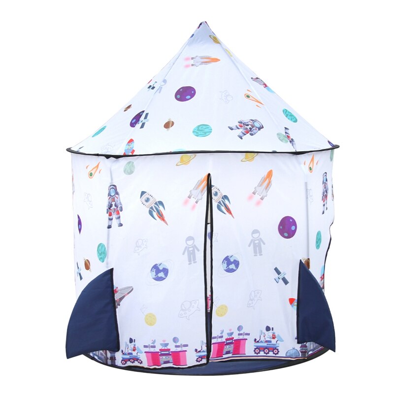 Kids Ruimte Play Tent, opvouwbare Baby Speelhuis Tent Bell Tent Opslag Carry Bag Voor Kinderen Indoor En Outdoor Play Tent: Default Title