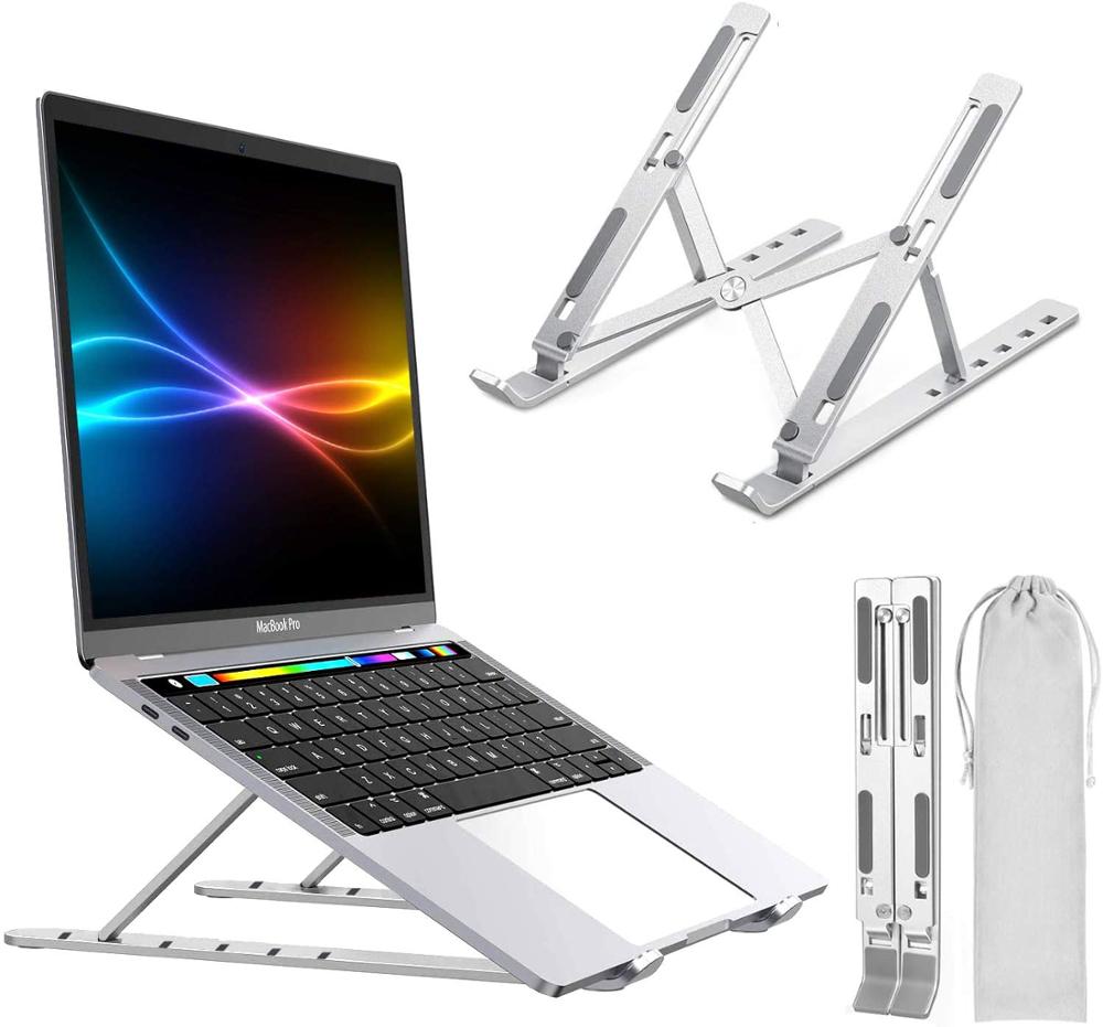 Draagbare Laptop Houder 6 Hoogtes Verstelbare Aluminium Desktop Voor Notebook Macbook Computer Beugel Laptop Stand Antislip