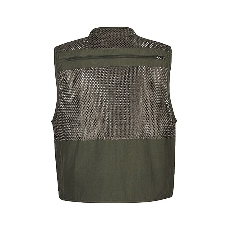 Fishing Vests Women Men Nylon Mesh Breathable Quick Dry Multi Waterproof Pocket Jacket Sportswear For Climbing Photography Coat