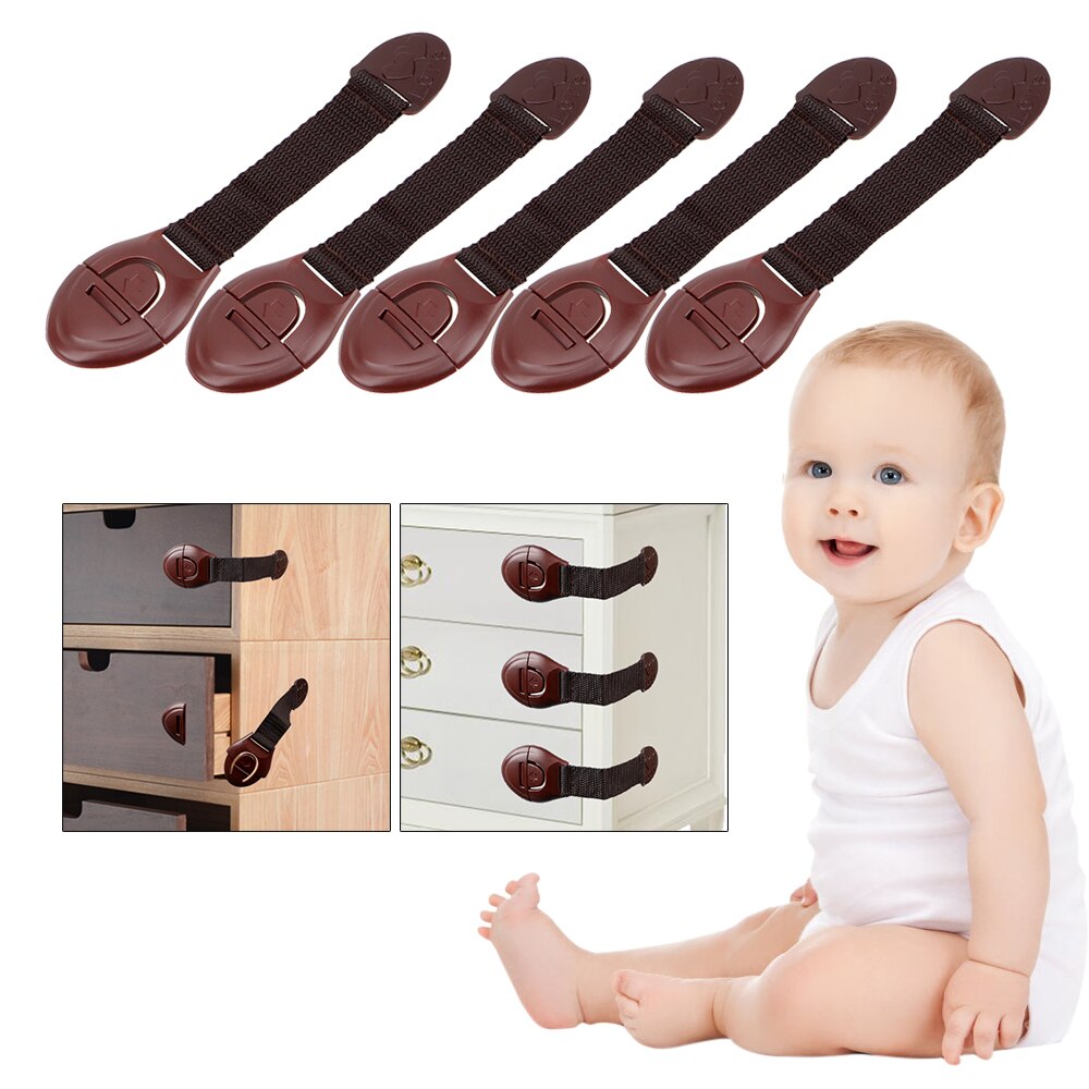 Lade Deur Kabinet Kast Veiligheid Sloten Kind Baby Security Proof 5 Stks/partij Baby Veiligheid Zorg Kind Veiligheid Singels Lock