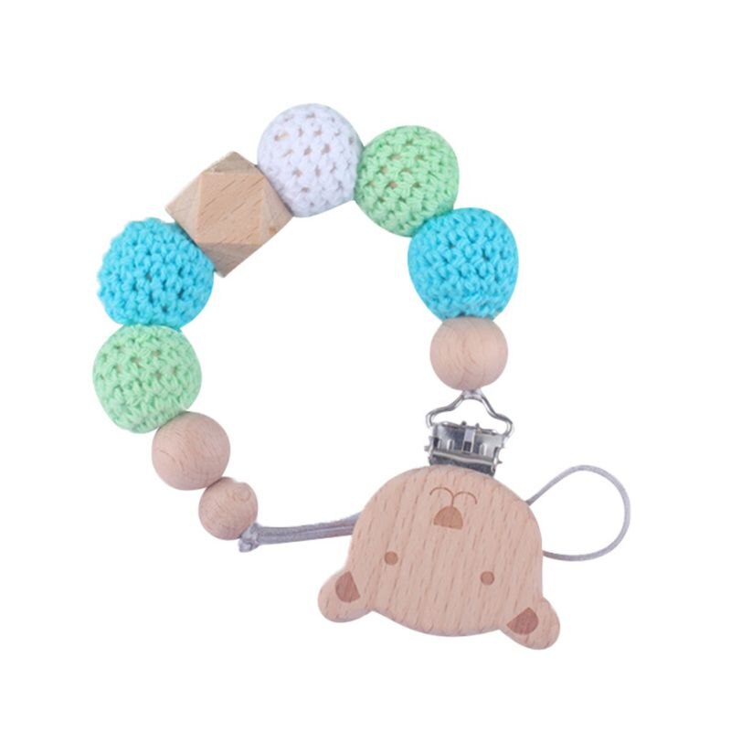 Baby Teether Bracelet Molar Stick Non Toxic Silicone Bite Stick Cute Animal Pattern Toy: B