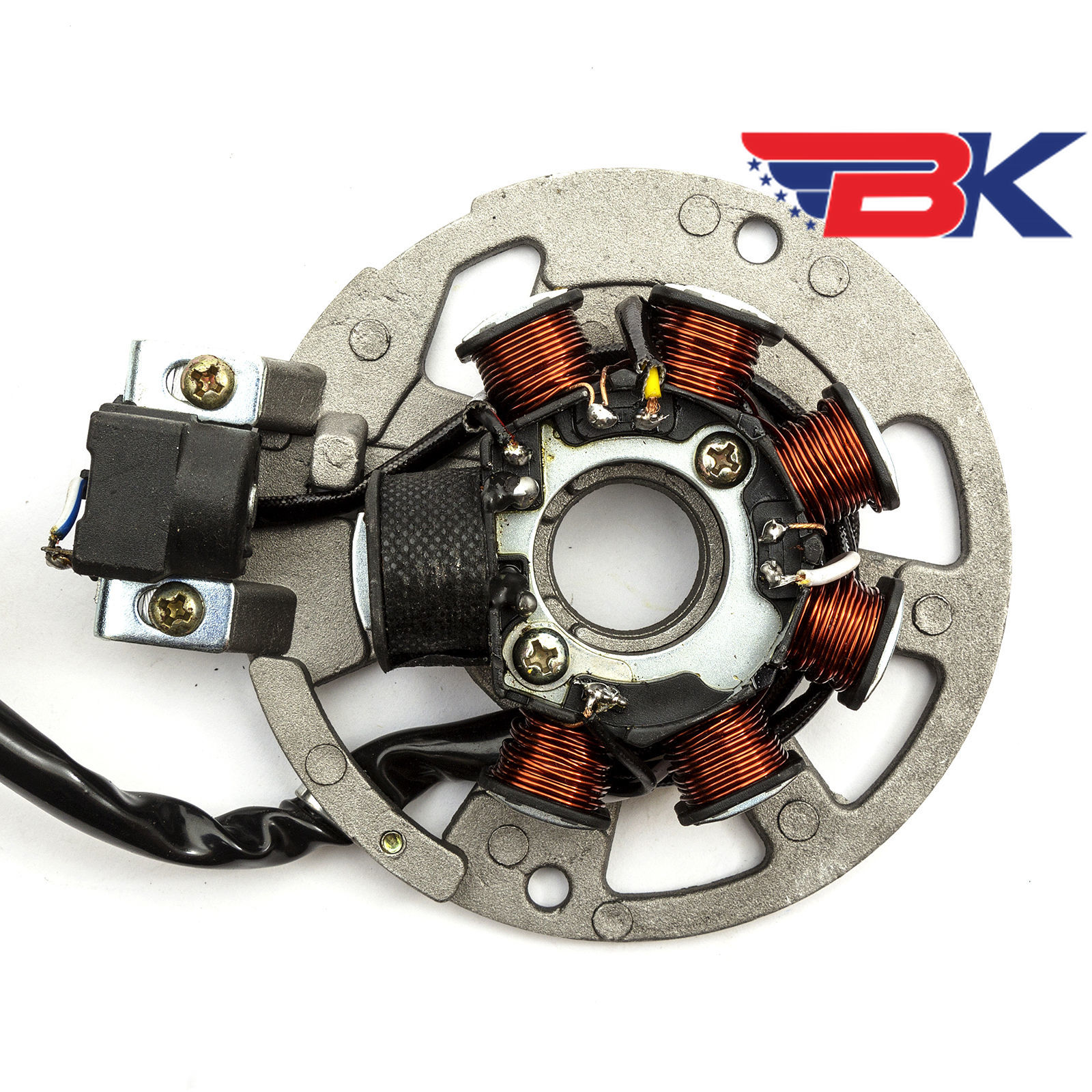 7 spole 5 ledninger tænding magneto stator keeway fact orkanmatrix  ry8 pgo 50cc 90cc 2 takt