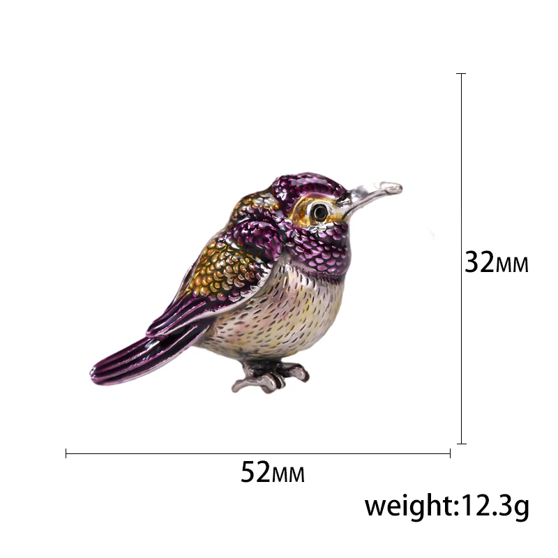 Emaille Vogel Broches voor Vrouwen Strass Zwaluw Pins Sparrow Badge Office Party Vriend Accessoires: Messing Plated