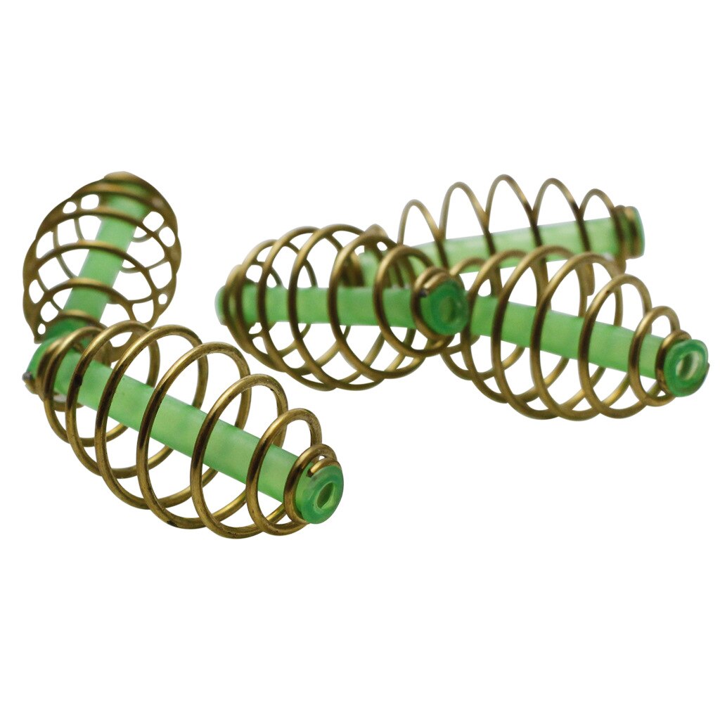 10pcs/lot Carp Fishing Spring Feeder Fishing Bait Cage for Carp Fishing Fresh &amp; Saltwater Inline Method Feeder 3 Sizes
