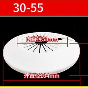 1 stücke Kunststoff Zauberstab See kanal abdeckung dusche wasserhahn winkel ventil Rohr stecker dekoration abdeckung schnappen-auf Platte küche wasserhahn zubehör: 30-55cm Schwarz