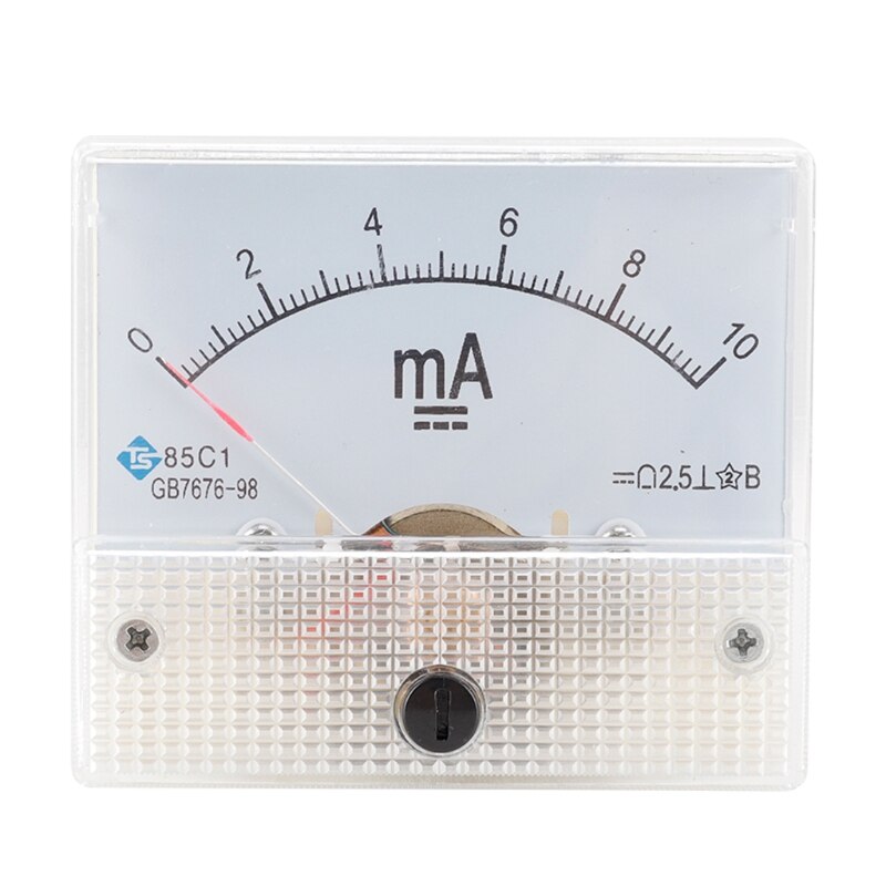 Ammeter Mechanical Pointer Type Analog Current Panel Meter Current Meter 85C1 L9CE: 10MA