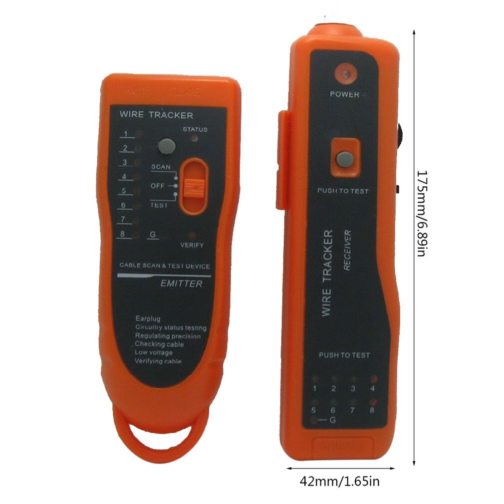 Utp Stp Cat5 Cat6 Rj45 Lan Network Cable Tester Line Finder Rj11 Telephone Wire Tracker Tracer Diagnose Tone Kit Xq-350