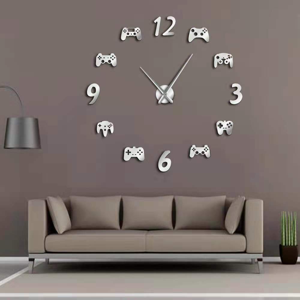 De pared grande reloj 3D DIY de aguja relojes espejo de acrílico relojes adhesivos sala de decoración del hogar, Europa horloge