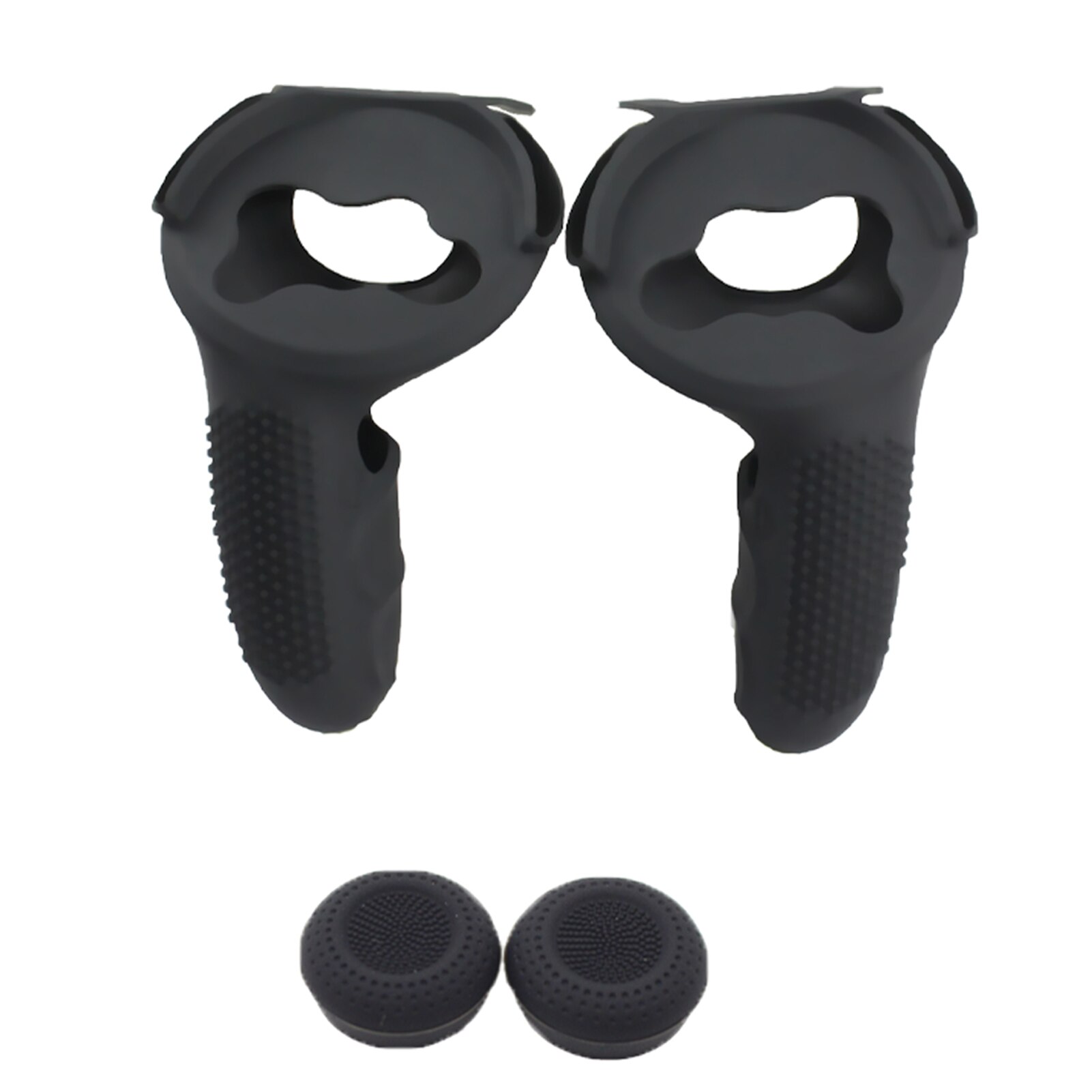 Set di Controller Touch 5 In1 VR per cinturino per articolazione Oculus qu2 + coperchio impugnatura in Silicone + cinturino da polso + coperchio antipolvere obiettivo VR + cappuccio pulsante pollice